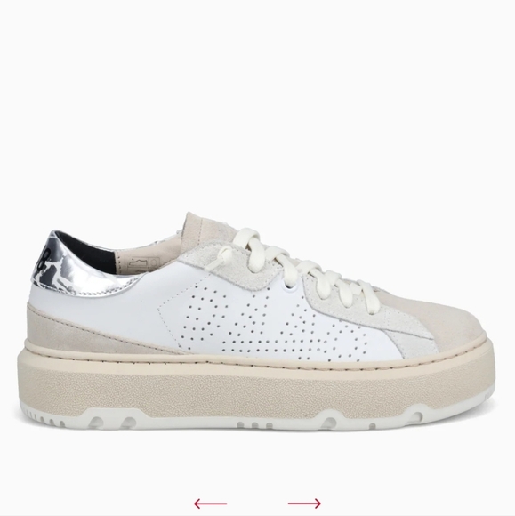 NWT P448 Aerialw White Beige leather - Picture 5 of 6